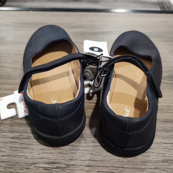 Cat & Jack girls' ballet shoes very dark blue size 2 NWT - Picture 3 of 5